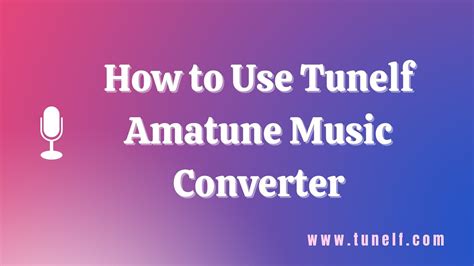 How To Use Tunelf Amatune Music Converter Tunelf Tutorial Youtube