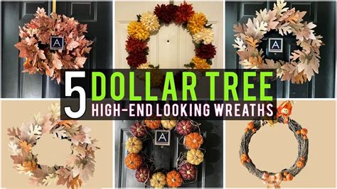 Diy Dollar Tree Easy Fall Wreaths Youtube