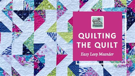 Easy Loop Meander Beginner Friendly Free Motion Quilting Stitch Youtube