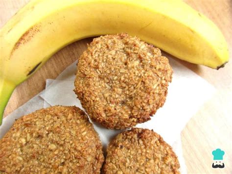 Galletas De Avena Y Plátano Veganas Receta Fácil