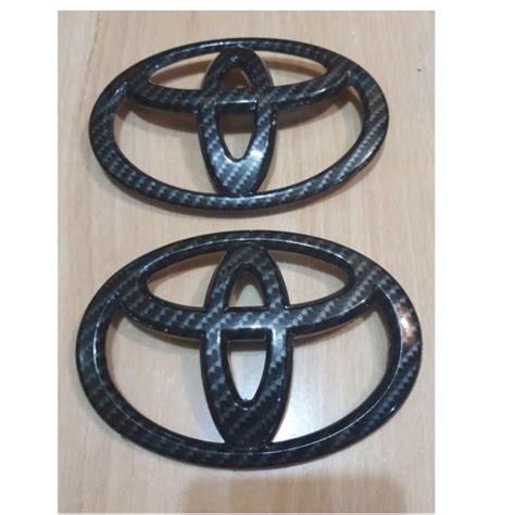 Jual Emblem Logo Toyota All New Rush Depan Belakang Carbon