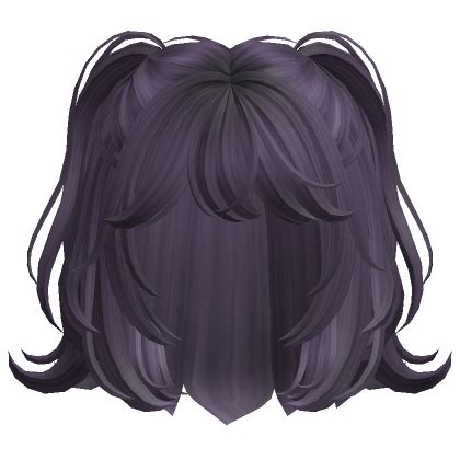 Cute Half Up Half Down Pigtails Purple Roblox