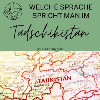 Welche Sprache Spricht Man In Tadschikistan L Nder Sprache