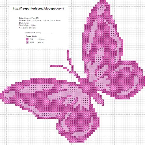 Dibujos Punto De Cruz Gratis Mariposa En Patrones Punto De Cruz