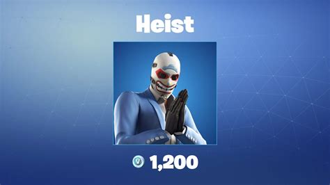 Heist Fortnite Outfitskin Youtube