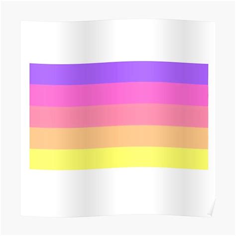 Non Binary Bisexual Flag Poster By Alanxshby Redbubble