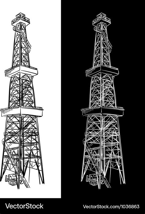 Oil Rig Sketch