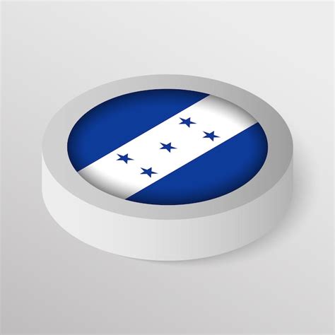 Premium Vector Patriotic Shield With Flag Of Honduras An Element Of