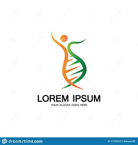 Human DNA Logo Icon Design Vector Stock Vector Illustration Of Vector