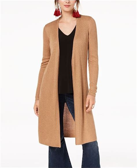 Inc International Concepts I N C Ribbed Duster Cardigan Created For