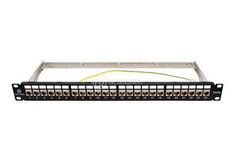 CAT6A STP Flat Keystone Jack Patch Panel CM6A1SME