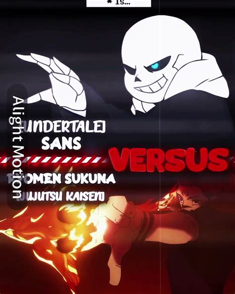 Sukuna Fingers Vs Characters Sans Undertale Sans Anime