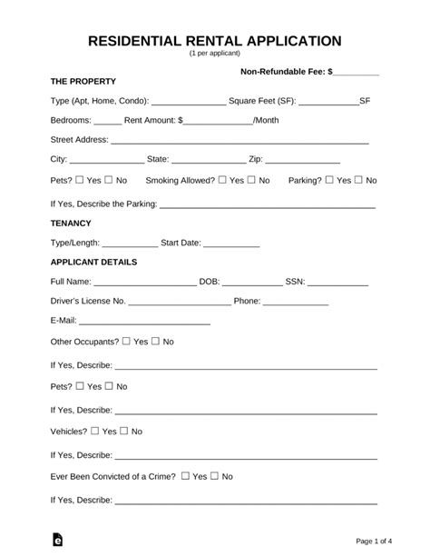 Free Printable Landlord Forms Free Printable