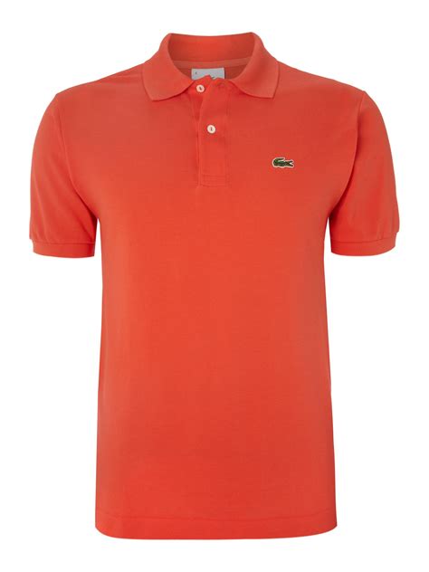 Lacoste Classic Polo Shirt In Orange For Men Lyst