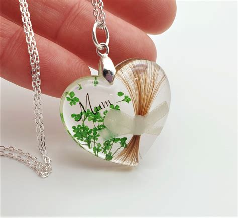 Hair Memorial Locket Loss Of Mum Gift Lock Of Hair Keepsake Etsy