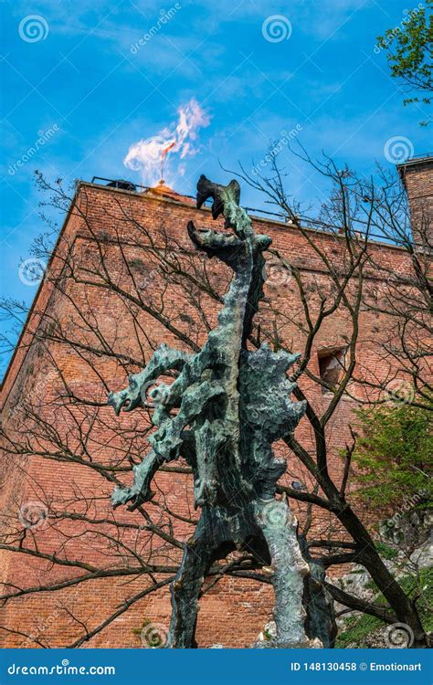 Wawel Dragon Polish Smok Wawelski In Krakow Editorial Stock Photo