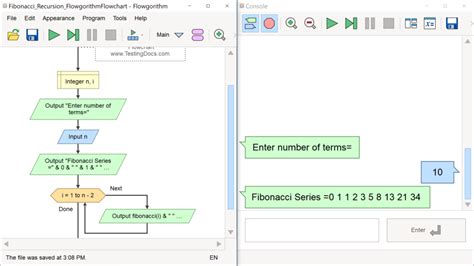 Flowchart For Fibonacci Series In C Sexiz Pix