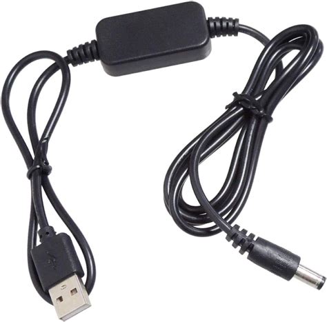 Amazon co jp KAUMO USB DC12V 昇圧 8W対応 DCプラグ φ5 5 2 1 センタープラス 変換ケーブル