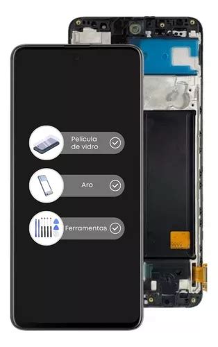 Frontal Tela Display Touch P A51 A515 Aro Película Kit