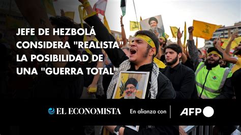 Jefe De Hezbolá Considera Realista La Posibilidad De Una Guerra Total Youtube