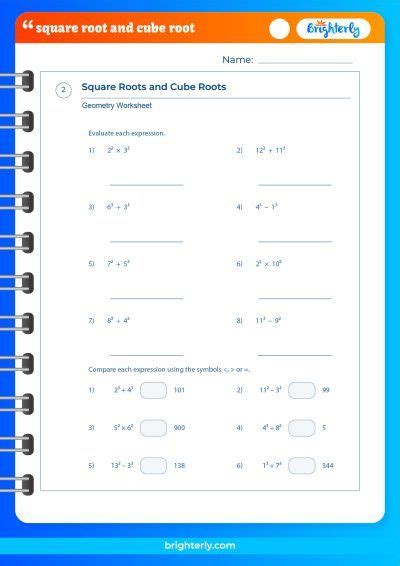 Free Square Roots And Cube Roots Worksheets [pdfs] Brighterly