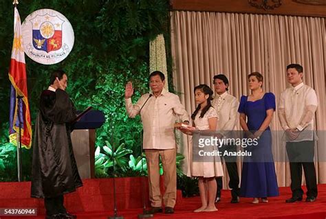 188 Rodrigo Duterte Sworn In As President Of The Philippines Stock