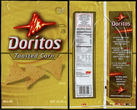 Frito Lay Doritos Toasted Corn Snack Chip Bag Package Flickr