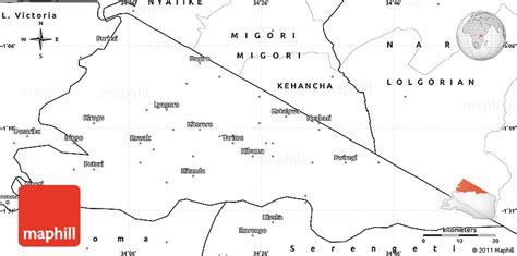 Blank Simple Map Of Tarime