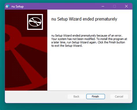 Windows Installer Upgrade Ended Prematurely Because Of An Error