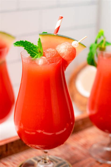 The Best Caribbean Watermelon Coconut Rum Punch Recipe