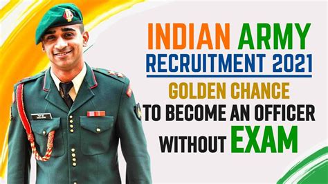 Indian Army Recruitment 2021 Become An Officer In Indian Army Without