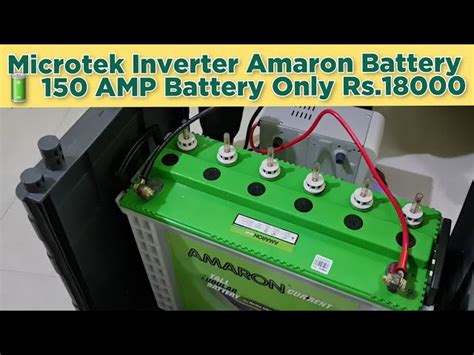 Microtek Inverter Amaron Battery Combination Installation 44 OFF