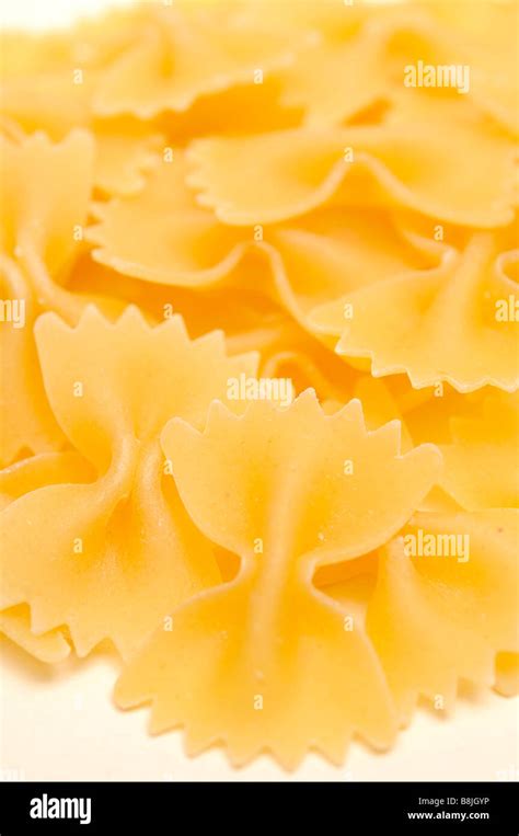 Farfalle Pasta Close Up Food Dried Egg Flour Bow Tie Wheat Shaped Durum