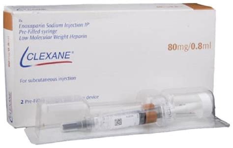 Clexane 80 Mg08 Ml Enoxaparin Injection At Best Price In New Delhi