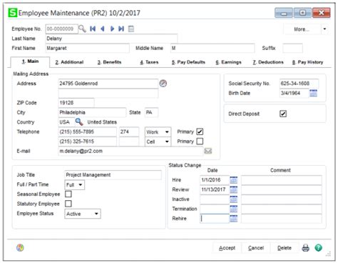 Sage 100 Payroll 2 0 HR Software SWK Technologies Inc