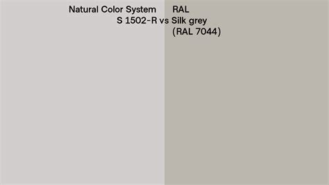 Natural Color System S 1502 R Vs Ral Silk Grey Ral 7044 Side By Side