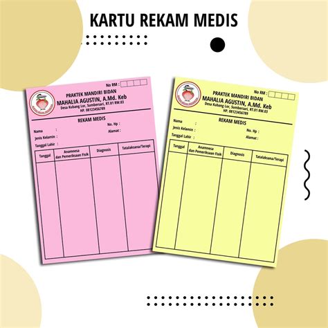 Contoh Kartu Rekam Medis Pasien Homecare