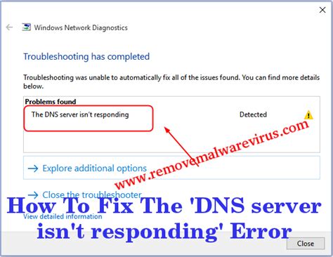 How To Fix Dns Server Is Not Responding Error The Easy Way Images And