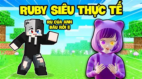 Nếu Noob Ruby Hóa Thành Nhân Vật Anime SiÊu ThỰc TẾ Ở Trong