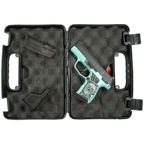 Sig P365 380 Bss Ms Nitron Pistol Sugar Skull Tiffany Glitter