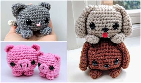 Easy Cube Animals Free Crochet Patterns