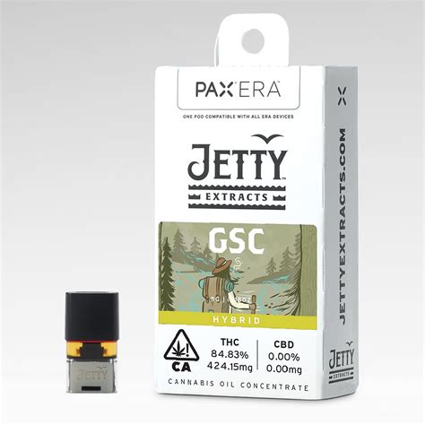 Jetty Extracts Gsc High Thc Pax Era Pod 5g Leafly