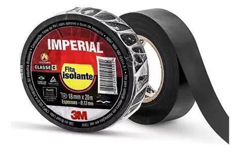 Fita Isolante Imperial M Mmx M Preta Slim Cor Preto Liso