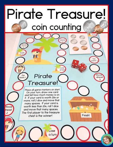 Pirates And Money Are A Perfect Pairing In This Coin Counting Game Your First Or Second Grade