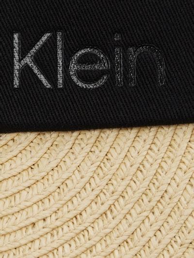 Ck Calvin Klein Visor Cap Aus Papierstroh Sand Online Kaufen