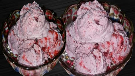 Homemade Strawberry Ice Creameggless Ice Creamwithout Machineno