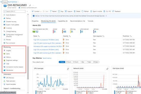 Azure Monitor를 사용하여 가상 머신 모니터링 모니터링 데이터 분석 Azure Monitor Microsoft