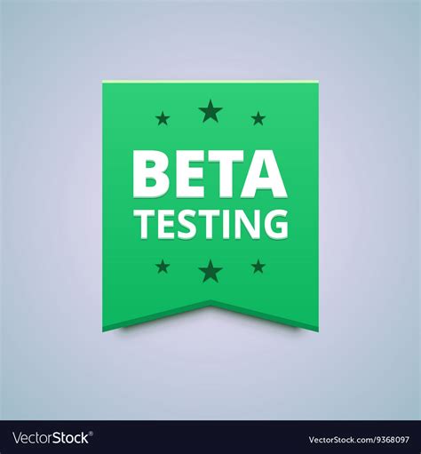 Beta Testing Badge Royalty Free Vector Image Vectorstock