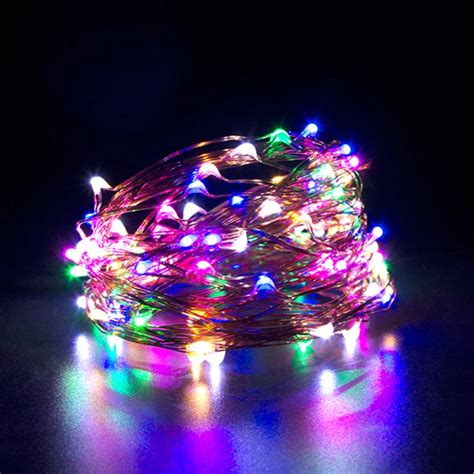 5v Usb 100 Led String Lamp Fairy Copper Wire Indoor Outdoor Lights