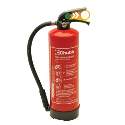 Chubb Hydrospray Fire Extinguisher Extinguisher Specifications | Chubb Extinguishers